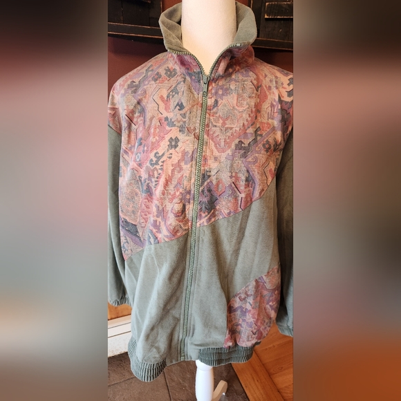 Vintage Remo of California Lightweight Retro Jacket Sage Green Size Medium - Picture 6 of 10